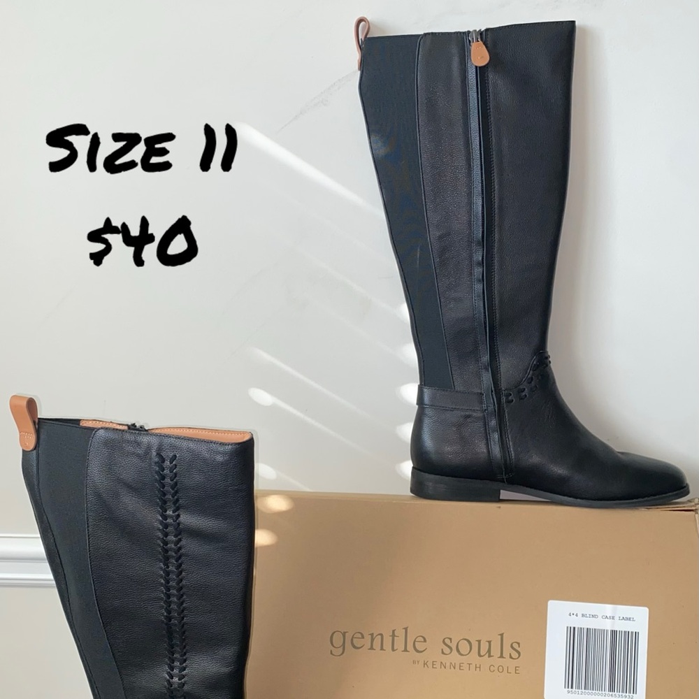 Gentle Souls Black Over the Knee Boots